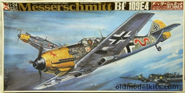 Bandai 1/24 Messerschmitt Bf-109 E4 - (Bf109E4), 38509-1800 plastic model kit